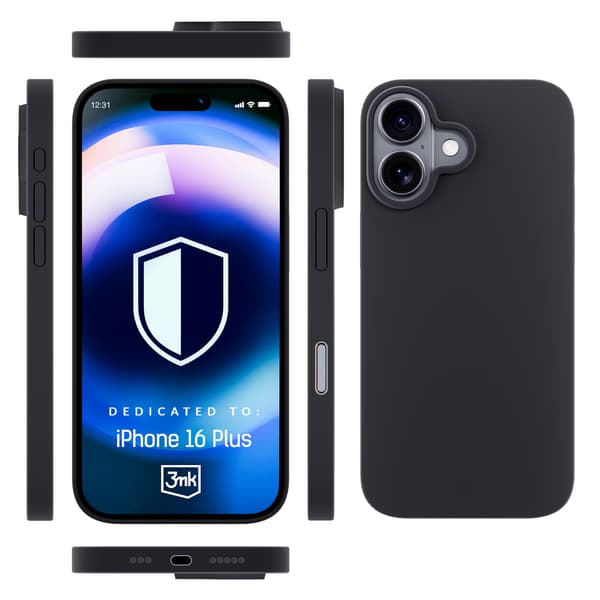 Apple iPhone 16 Plus - 3mk Hardy Silikon MagCase Grafit