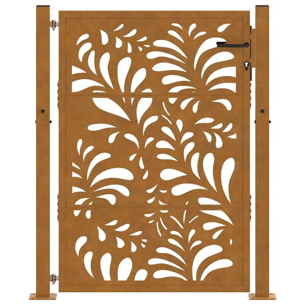 vidaXL havelåge 105x130 cm rustfrit stål bølgemønster