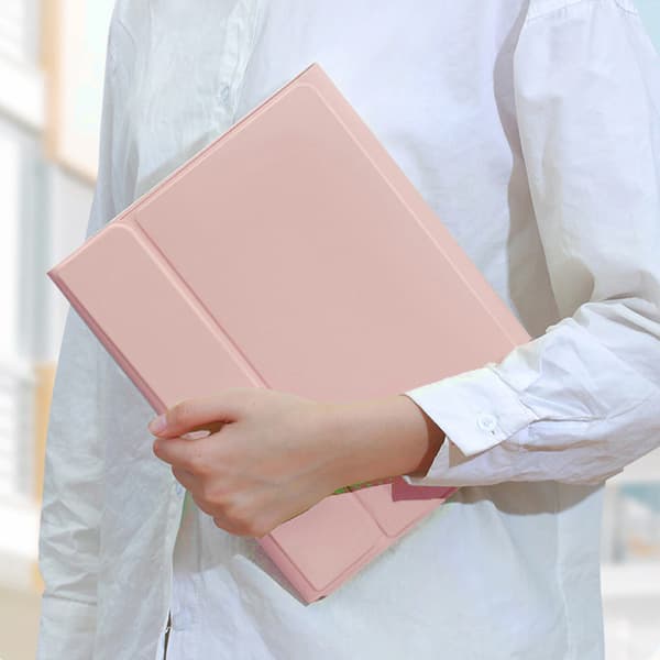 Lenovo Tab M11 Bluetooth-tangentbordsfodral med pekplatta (rosa)