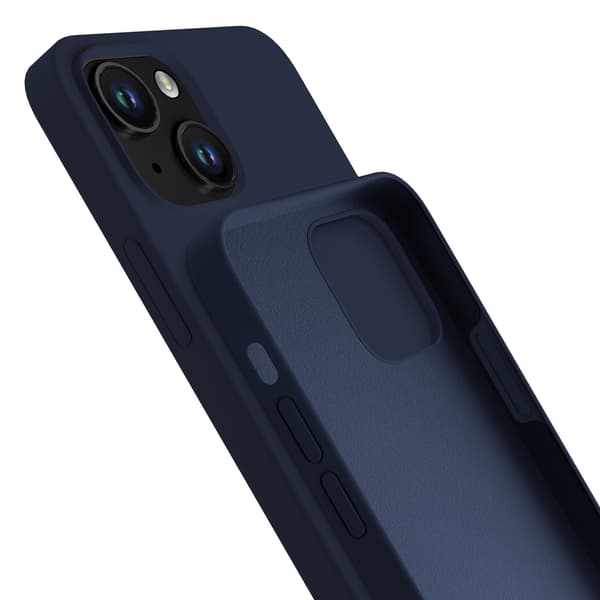 Apple iPhone 15 Plus - 3mk Silikone Cover Mørk Marineblå