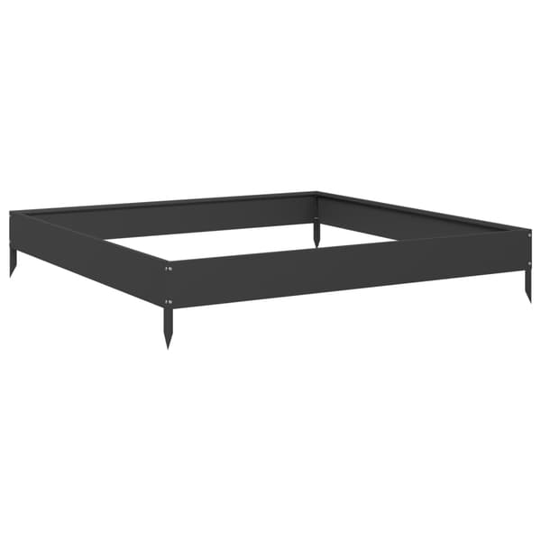 vidaXL højbed, sort, 100x100x18,5 cm, stål