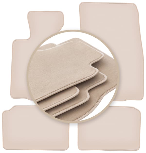 PREMIUM beige gulvmåtter til: Mini Countryman R60 hatchback 2010-2017