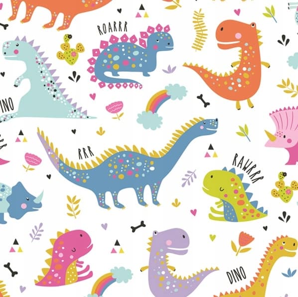 Sæt med tallerkener, kopper, servietter, DINOSAUR
