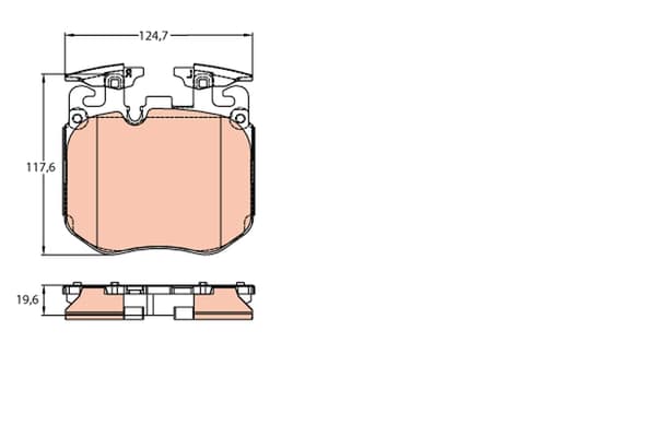 FRAMBROMSBELÄGG GDB2147 TRW