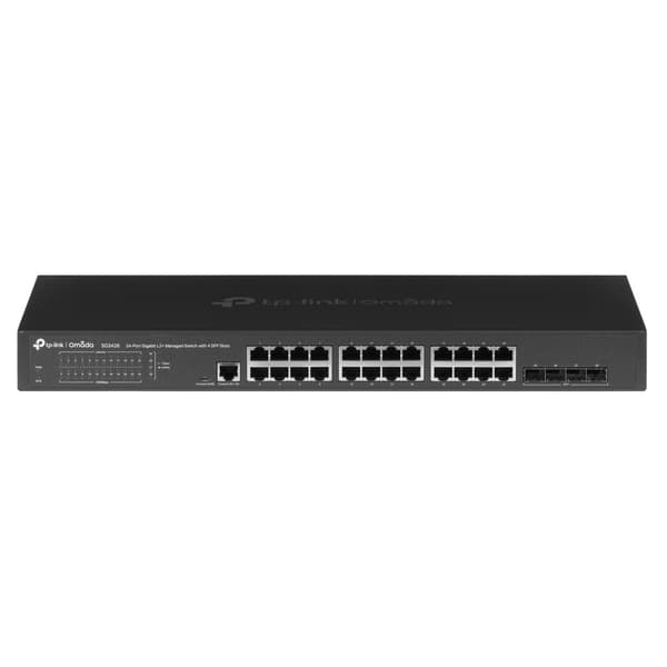 TP-LINK TL-SG3428 Netværksswitch, 28 Ethernet-porte