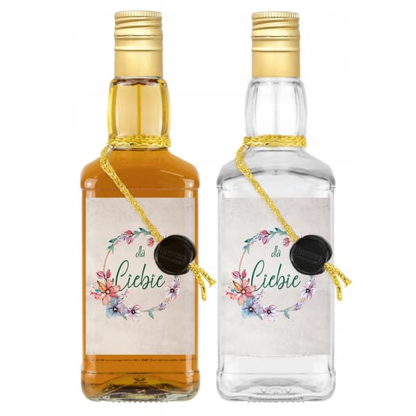 Daniel flaska 500 ml dekorerad för vodka present tinktur vin tillfällig