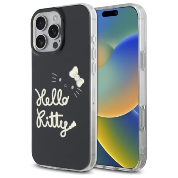Hello Kitty IML Golden Diva MagSafe - iPhone 16 Pro Max-skal (svart)