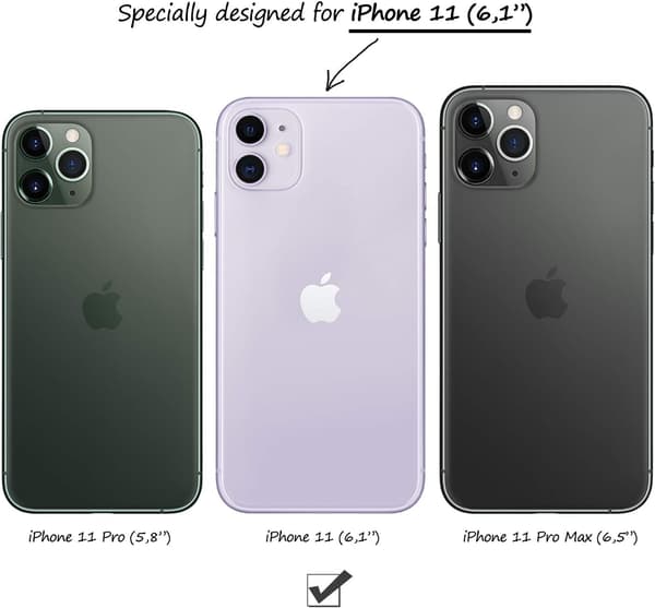 FODRAL TILL APPLE IPHONE 11 SILIKON RÖD SOLID BAKSIDA A2111