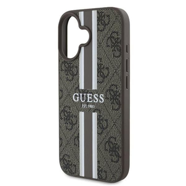 Guess 4G Printed Stripes MagSafe - iPhone 16 Plus cover (brun)