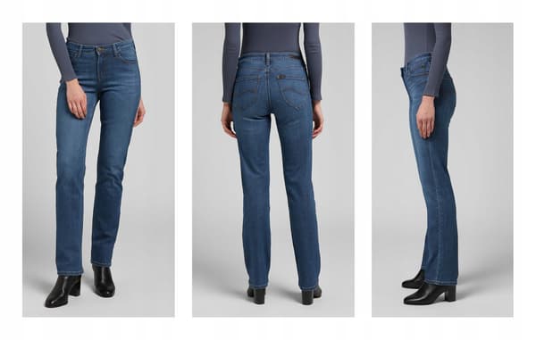 Lee MARION LIGE Nathimmel LIGE ELASTISK MØRK JEANS W34 L33