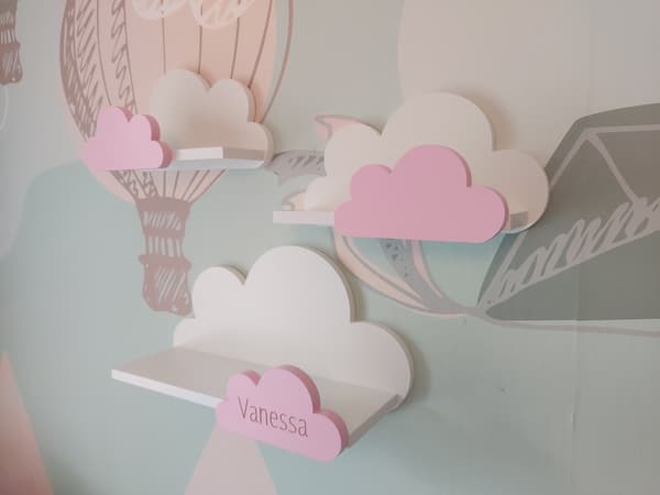 MOLI Cloud-hylder med navn - Premium