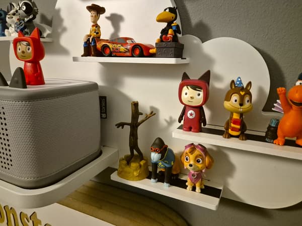 Cloud-hylde/display til lydfigurer til Toniebox 2-systemet