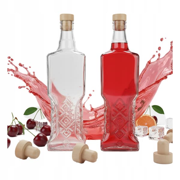 50 st UKRAINA FLASKOR 500 ML + KORK Vinlikörflaskor SET 50 st