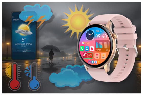 DAME SMARTWATCH Rubicon RNCF10 - SPORTSTILSTANDE, SØVNMONITOR (sr055b)