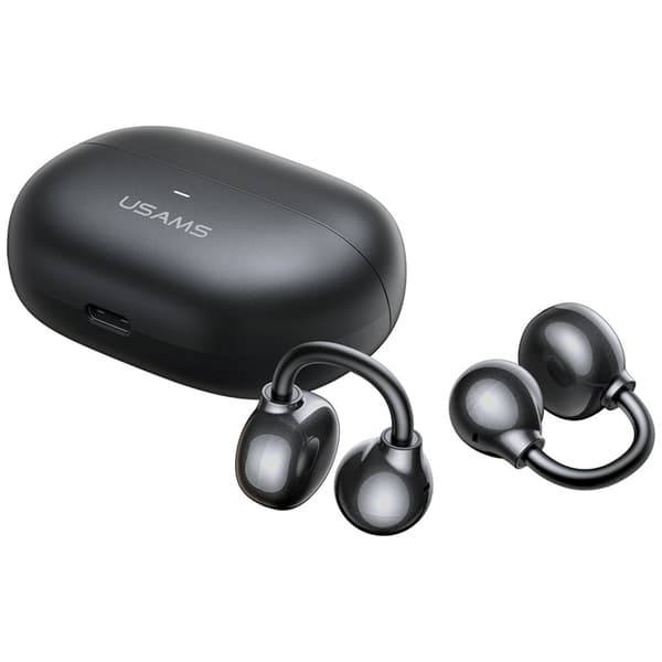 USAMS Echo R02 Clip-on trådløse Bluetooth-hovedtelefoner grå