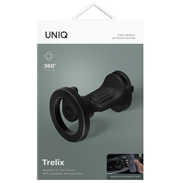 UNIQ magnetisk TrelixCar luftventilbeslag sort/midnat sort