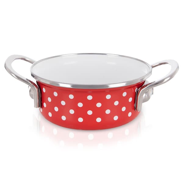 Emaljeret gryde TECKA 14 cm, 650 ml