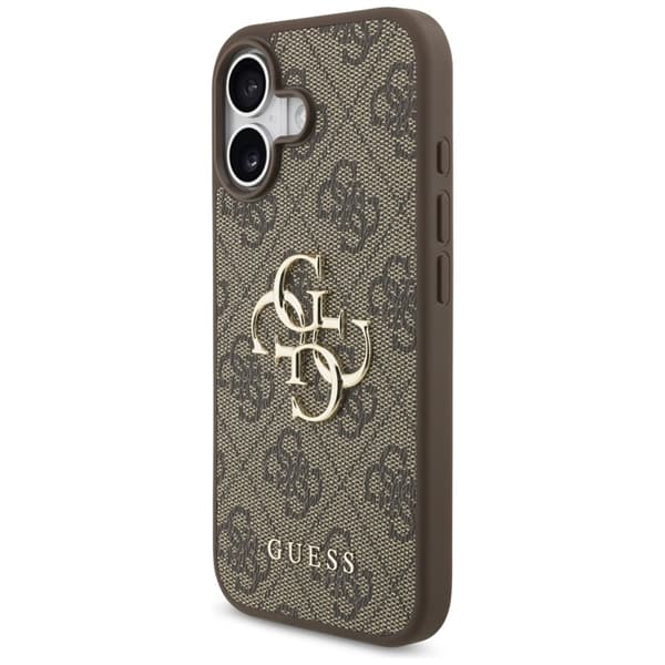 Guess 4G Stor Logotyp - iPhone 17 Skal (Brunt)
