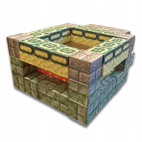 Sæt magnetiske edukative Minecraft blokke 64 stk + figurer