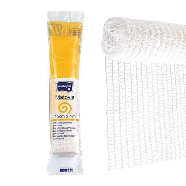 Matovis icke-elastiskt viskosbandage 15 cm x 4 m stödjande 1 st.