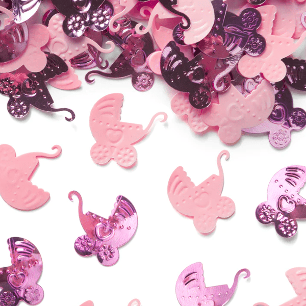 Babyshower Konfetti Pige Pink Barnevogne 15g
