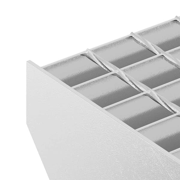 vidaXL trinbræt 100x24x7 cm galvaniseret stål