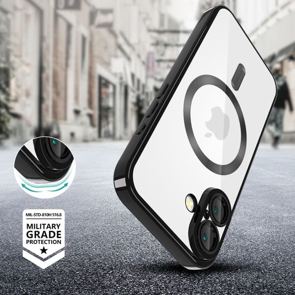 TECH-PROTECT MAGFLEX MAGSAFE IPHONE 16 GLÄNSANDE SVART