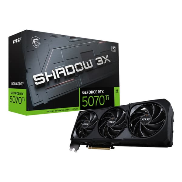 MSI GeForce RTX 5070 Ti 16G SHADOW 3XOC Grafikkort