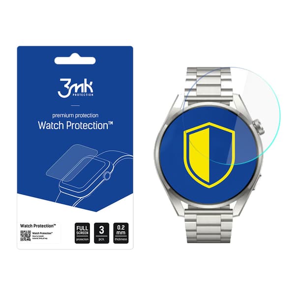 Huawei Watch 3 Pro ELite - 3mk Urbeskyttelse Fleksibelt Glas