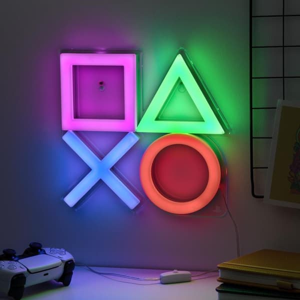 Lampe Neon Ikoner Symboler - PlayStation