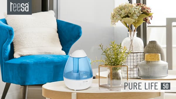 Ultrasonisk luftfugter 2,2L stille effektiv LED-lampe 7 farver