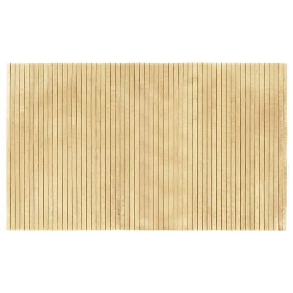 vidaXL Rektangulär matta, ljus naturfärgad, 60x100 cm, bambu
