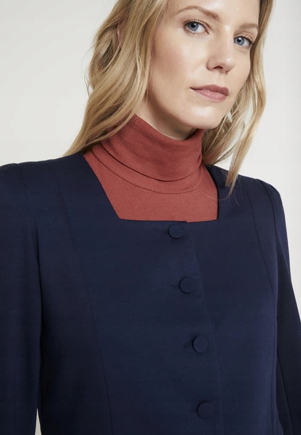 FREEQUENT DAME MARINEBLÅ JAKKE S 1Z9F6_A*
