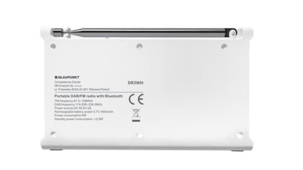 Bærbart radio BLAUPUNKT DR3WH