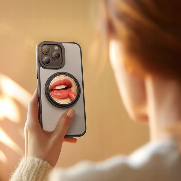 MCDODO MAGNETISK TELEFONHOLDER MED SPEJL, FOLDBAR, SORT