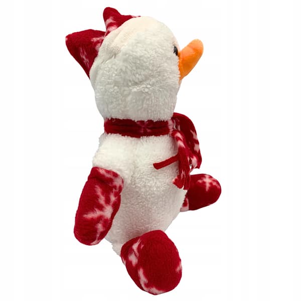 Pluschdjur Julig Snögubbe Halsduk Maskot Vinter Plusch Leksak