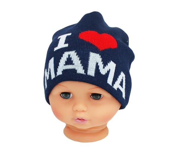 Babymössa, med texten mama 6 - 18 månader