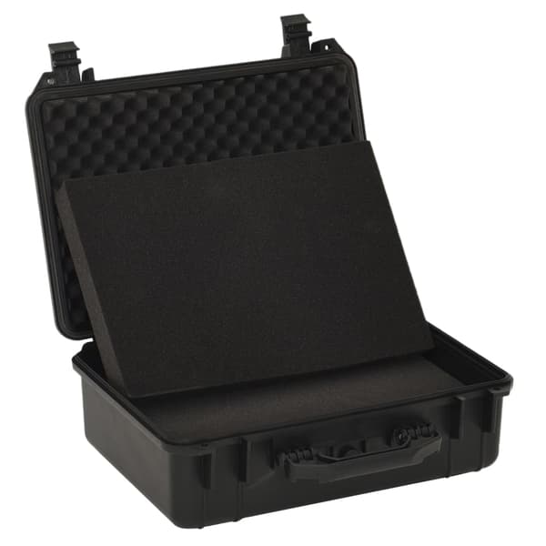vidaXL Flightcase, svart, 47x36x18 cm, PP