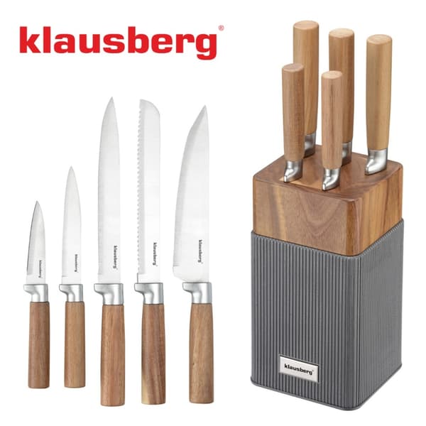 KLAUSBERG KB-7983 KNIVSET I AKACIABLOCKBLOCK
