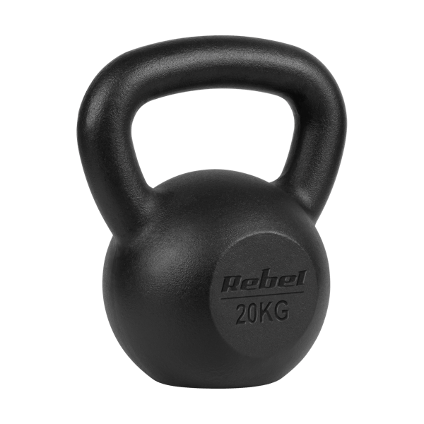 Kettlebell gjutjärn 20kg hantelvikt för Rebel-övningar