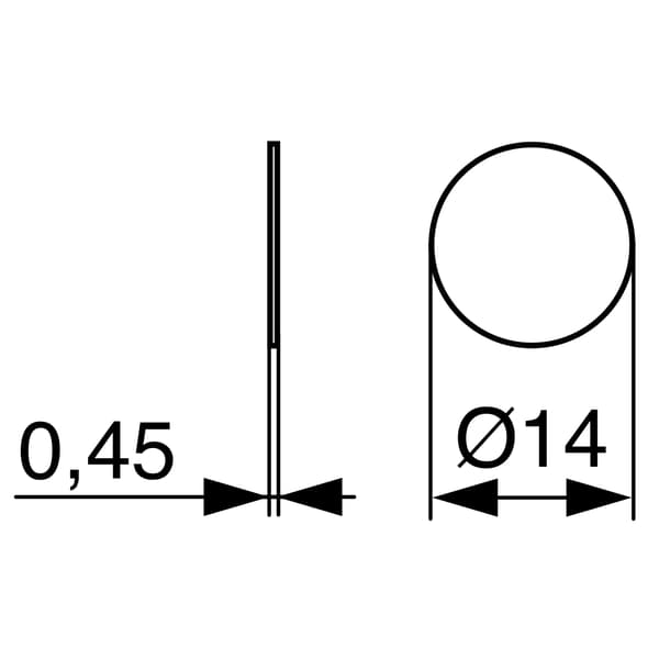 Selvklæbende prop diameter 14 lys grå (ark 25 stk.)