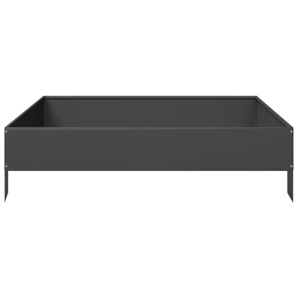 vidaXL højbed, sort, 100x100x26 cm, stål