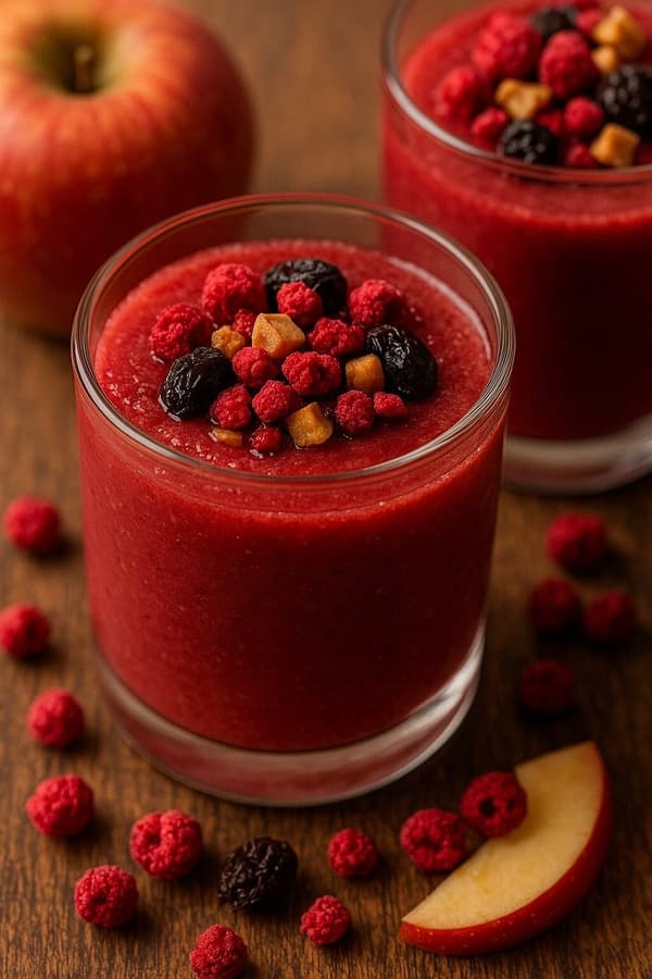 Frukte Mildhetens Land äpple hallon fläder infusion hibiskus