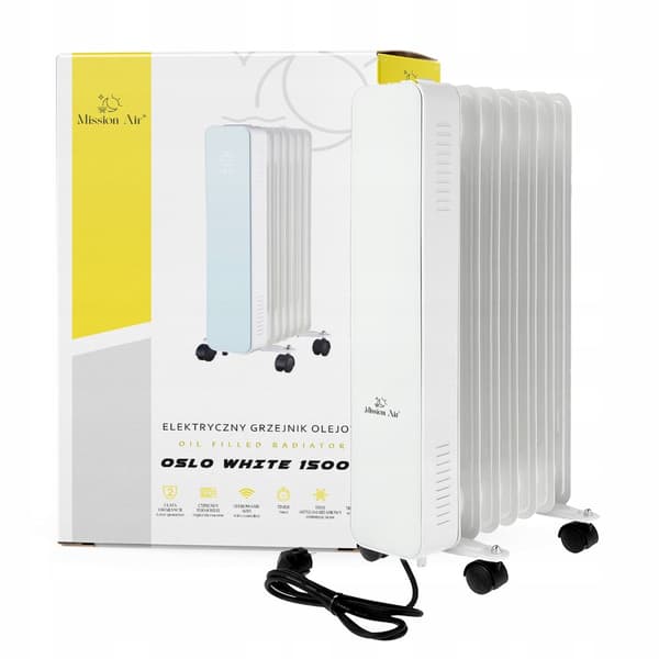 OSLO 1500W Hvid WiFi Olieradiator