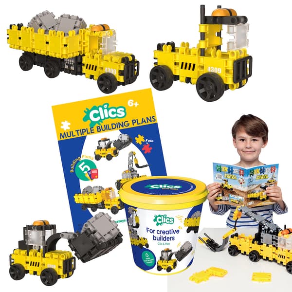 Clics Spand 5i1 Entreprenørmaskiner 144 dele 5+