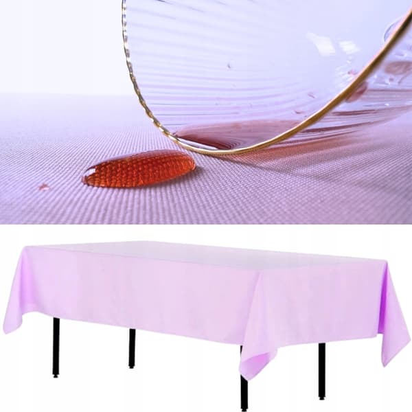 FLÄCKBESTÄNDIG REKTANGULÄR BORDSDUK FÖR BORD POLYESTER TJOCK 280X170CM LAVENDEL
