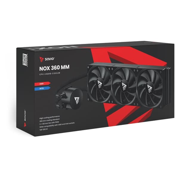 SAVIO CPU-VESIJÄÄHDYTIN 360 MM NOX