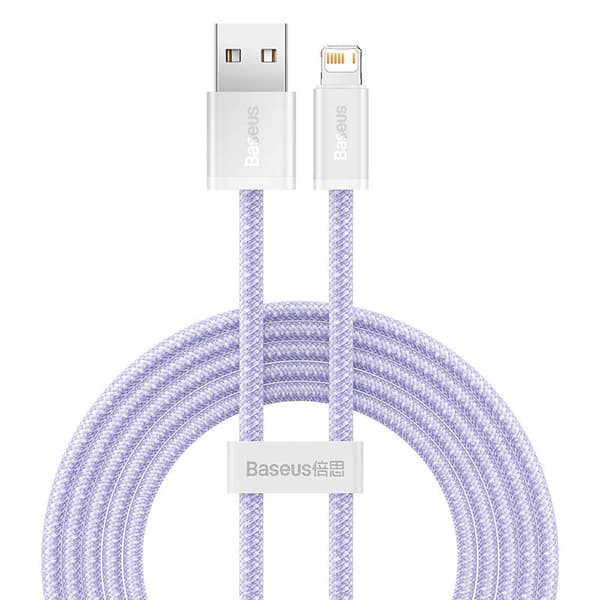 Baseus Dynamic 2 USB-Lightning-kaapeli, 2.4A, 2m (Violetti)