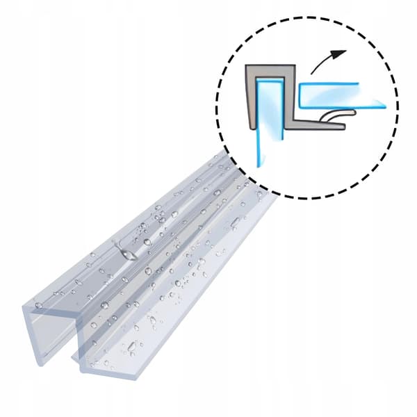 Packning för duschkabin DK07 5mm-7mm 10cm