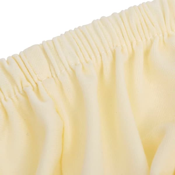 vidaXL Joustava sohvanpäällinen kermanvärinen jersey